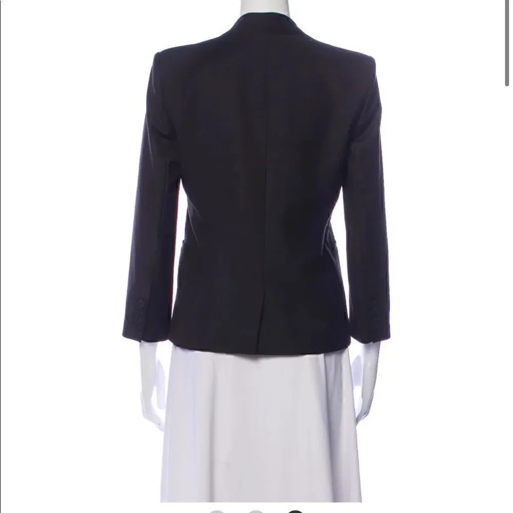 HELMUT Helmut Lang Black Collarless Blazer